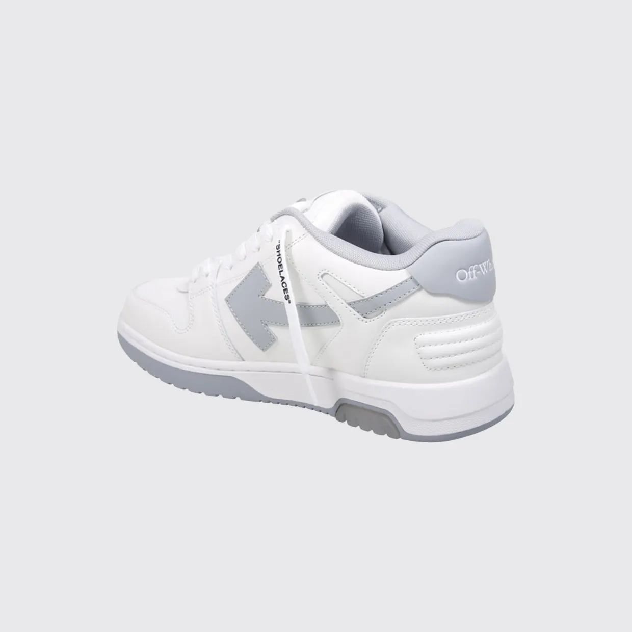 Off-White Bicolor Out Of Office Sneakers in Leather and Recycled Polyester White (M189C9L0190109) (2)