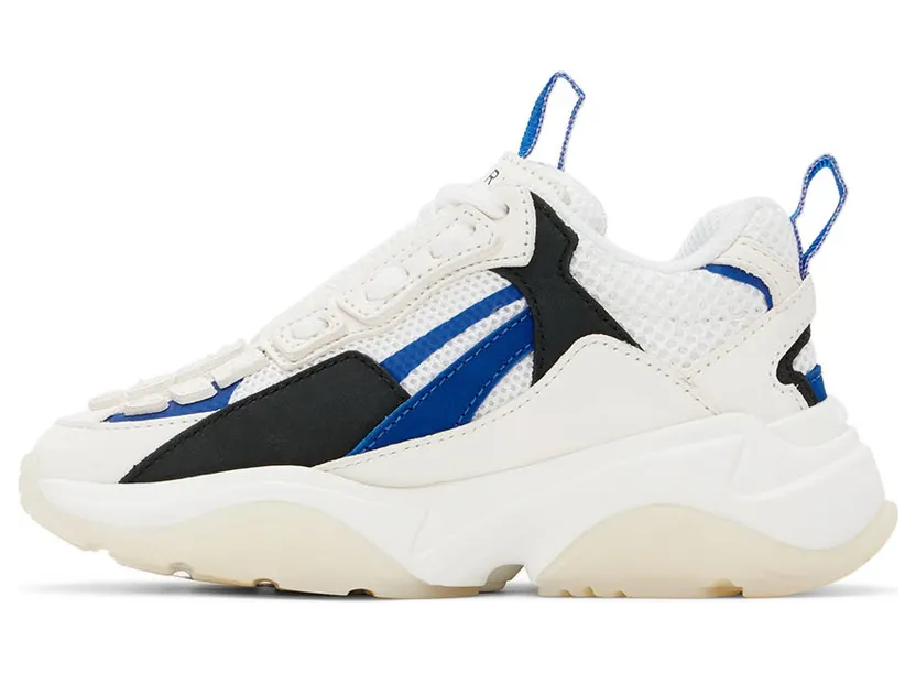AMIRI Kids White & Blue Bone Runner Sneakers (PF22KFS001-123) (3)