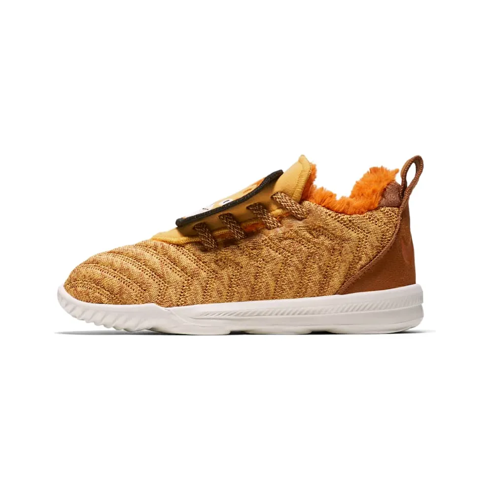 Nike LeBron 16 Little Big Cats (TD) Wheat Gold/Monarch-Light British Tan-Summit White (AT5709-700)