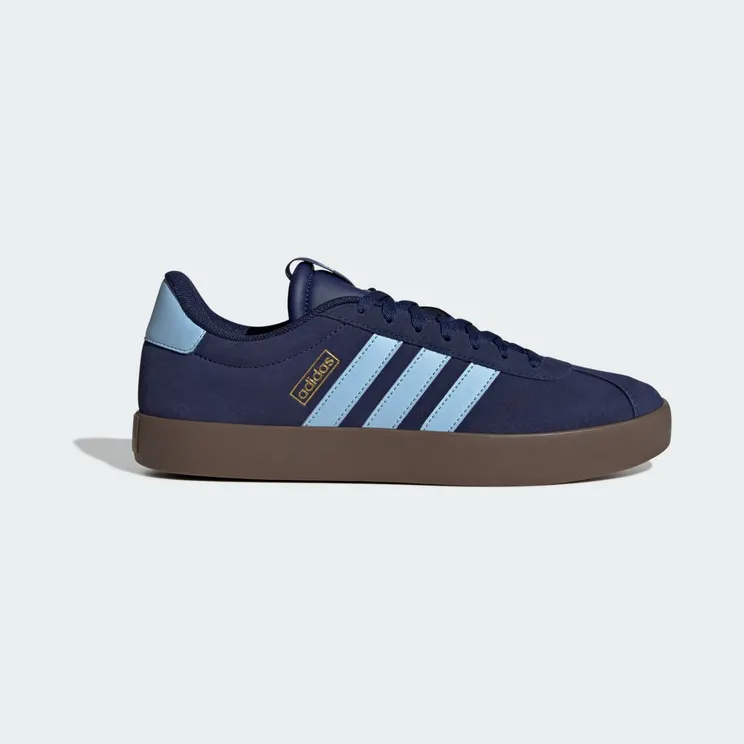 adidas VL Court 3.0 “Dark Blue / Clear Sky / Gold Metallic” (JP7537)