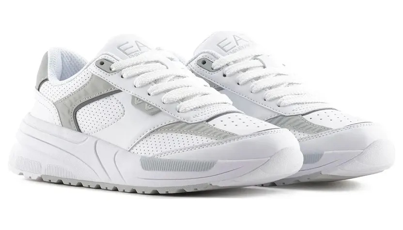 Ea7 Emporio Armani sneaker Triple White / Silver (7X000360AF19082M007610)