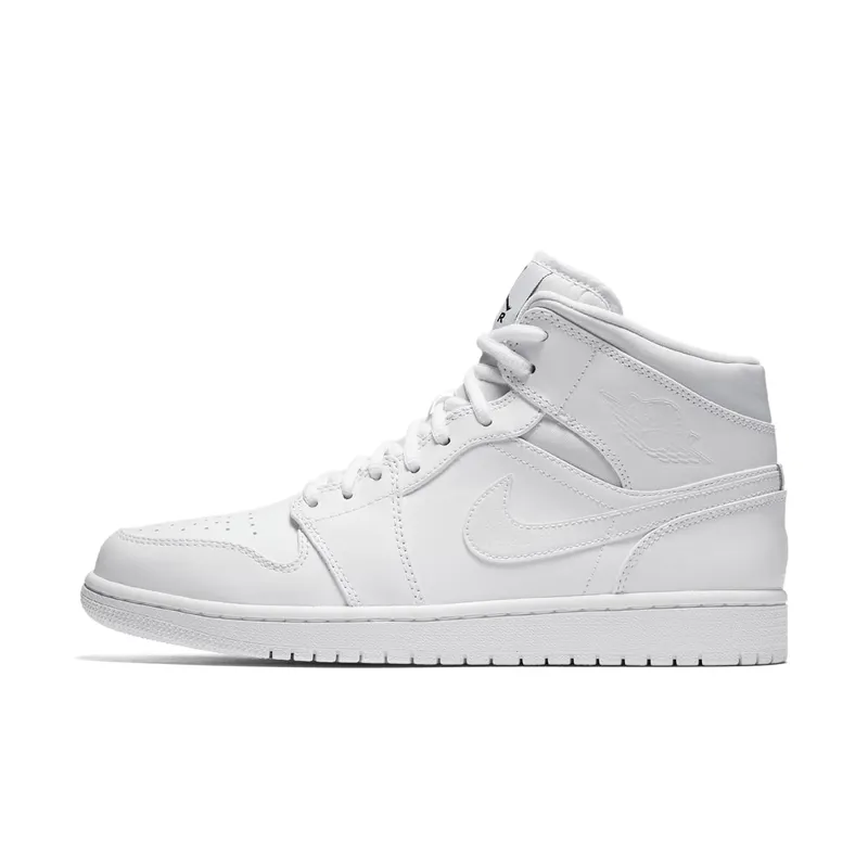 Jordan 1 Retro Mid White (2017) White/Black-White (554724-110)