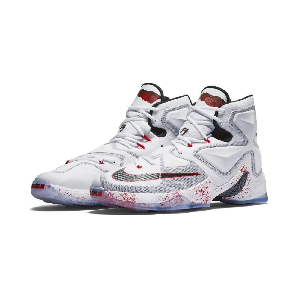 Nike LeBron 13 Friday the 13th White/Black-University Red (807219-106)
