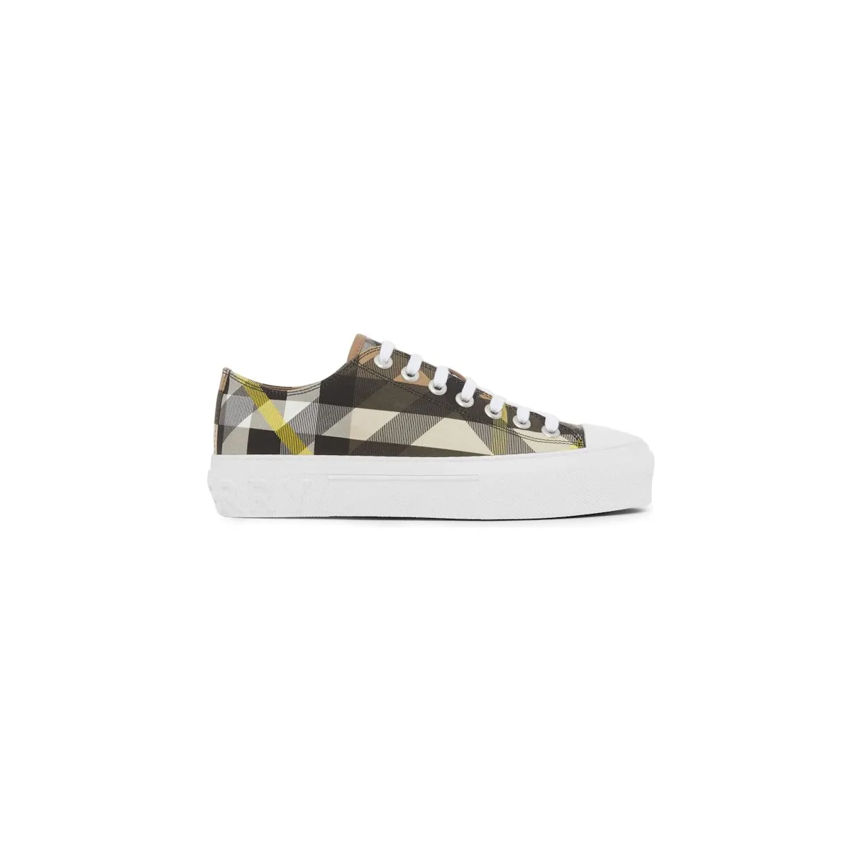 Burberry Exaggerated Check Cotton Sneakers Wheat (80642811)