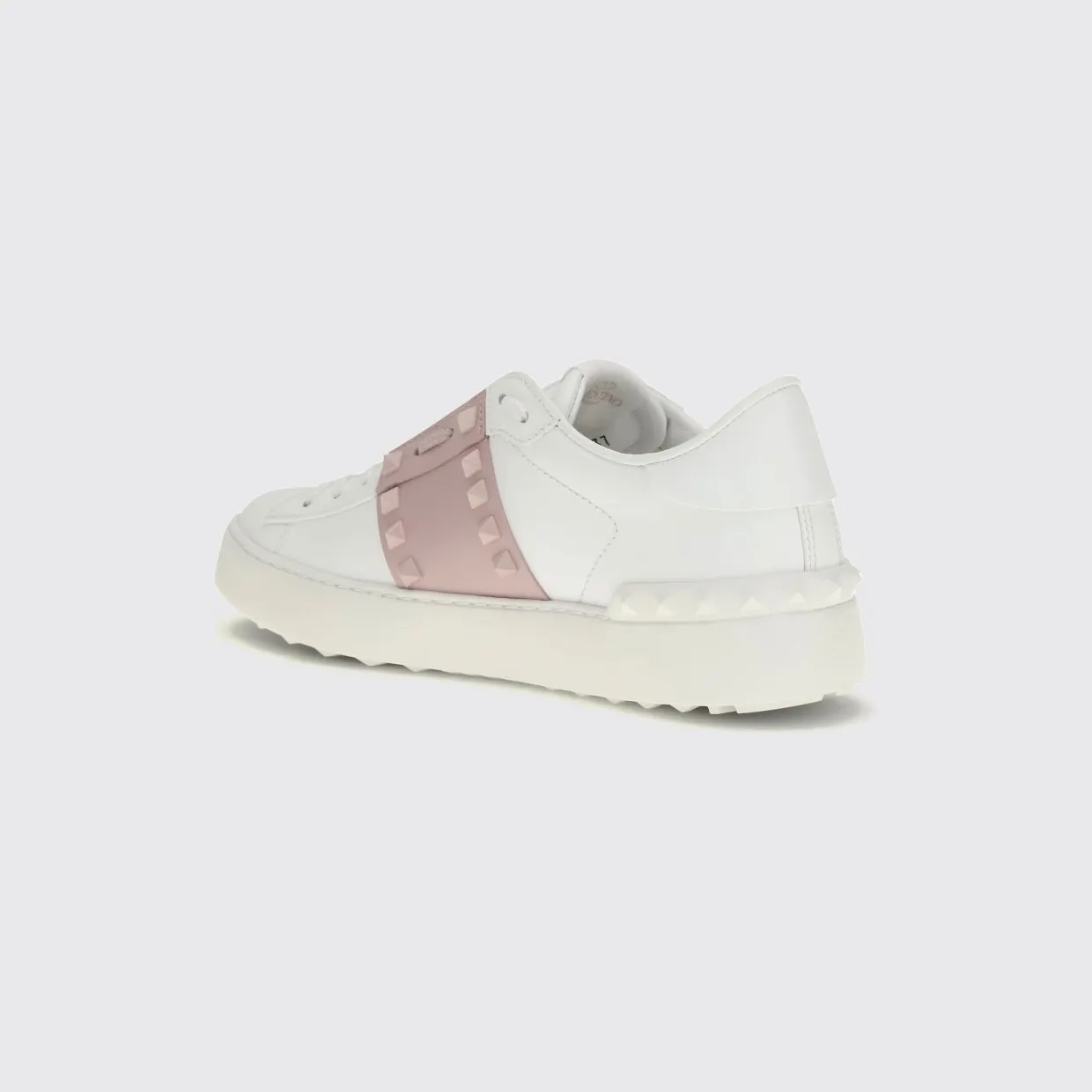 Valentino garavani Rockstud Untitled Sneakers in Smooth Leather with Studs White 1 (S0A01LTU834) (2)