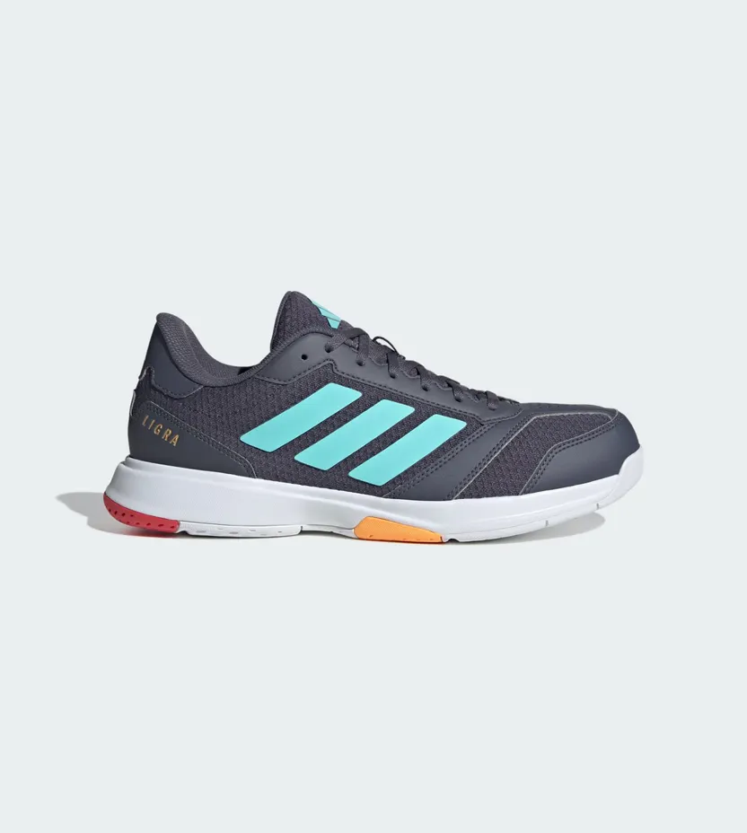 Adidas Ligra 8 Indoor Aurora Onix / Flash Aqua / Semi Lucid Red (JR7118)