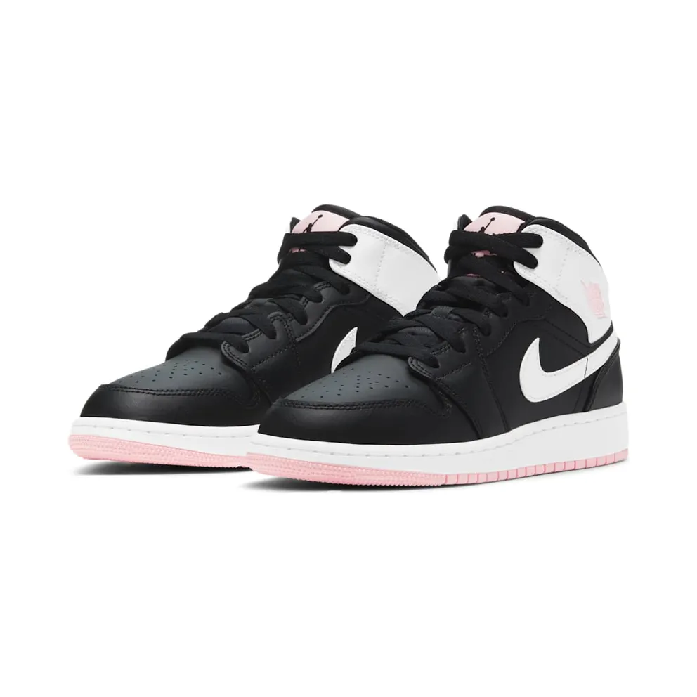 Jordan 1 Mid Arctic Pink Black (GS) Arctic Pink/Black-White (555112-061)