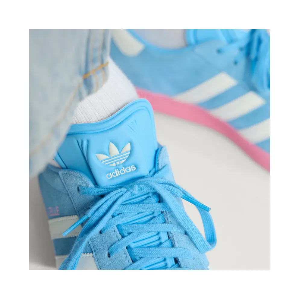 Adidas Gazelle Inter Miami CF Semi Blue Burst / White Tint / Bliss Pink (JR4178)