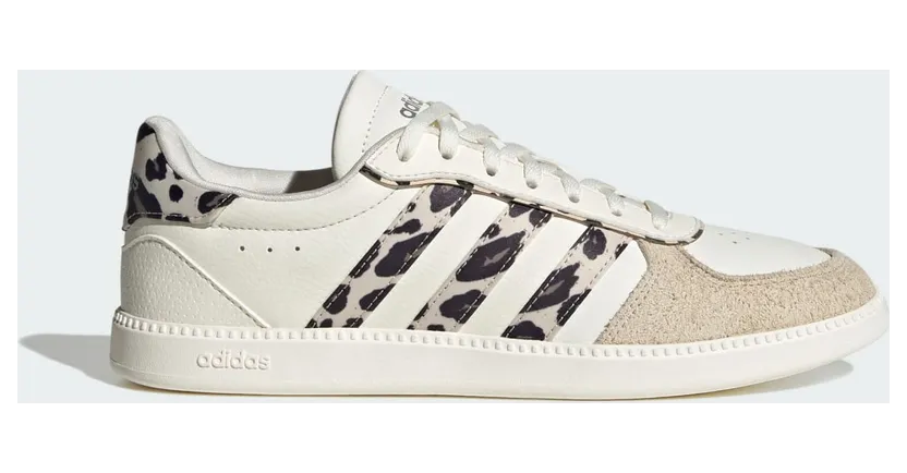 Adidas BREAKNET SLEEK SCHOENEN Core White / Crystal Linen / Khaki Six (KI2639)