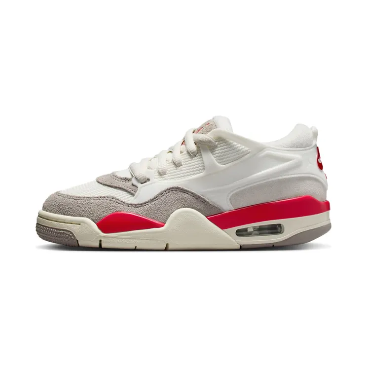 Jordan 4 RM “Sail / College Grey / Coconut Milk / Fire Red” (IH7458-100)