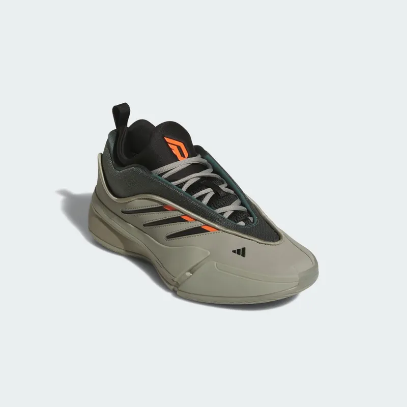 Adidas Dame 9 Low Sports Shoes Silver Pebble / Legend Ivy / Impact Orange (JI1939)