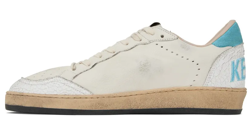 Golden Goose White & Blue Ball Star Low-Top Sneakers (GMF00117.F002508.10891) (3)