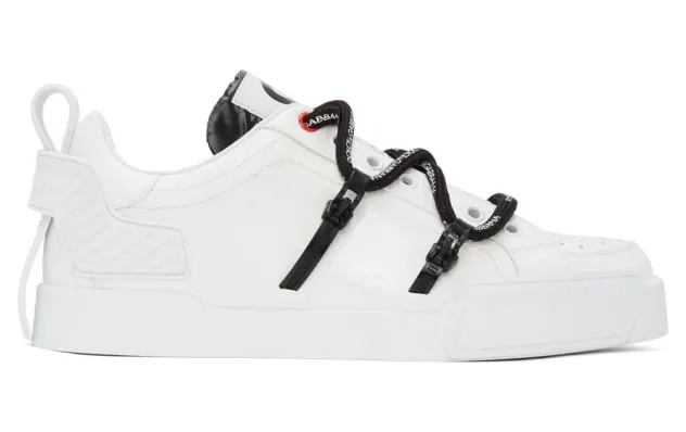 Dolce and Gabbana White Insert Portofino Sneakers (CS1783 AJ986)