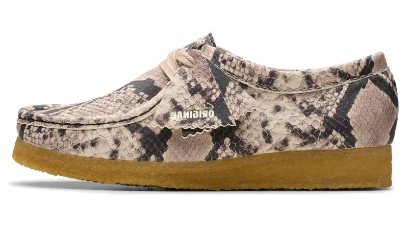Clarks WALLABEE “Grey Snake Leather” (26179329)
