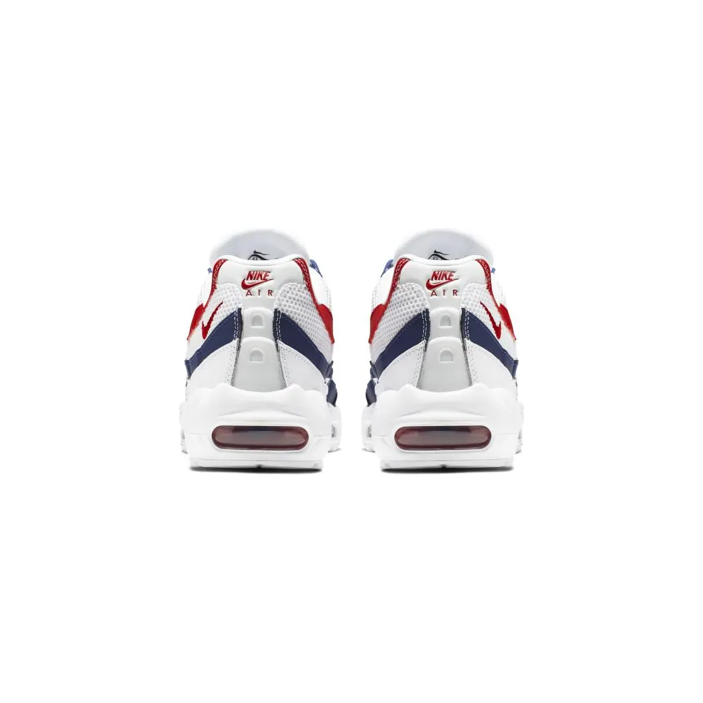 Nike Air Max 95 White Deep Royal Blue Gym Red White/Deep Royal Blue-Gym Red (CJ9926-100)