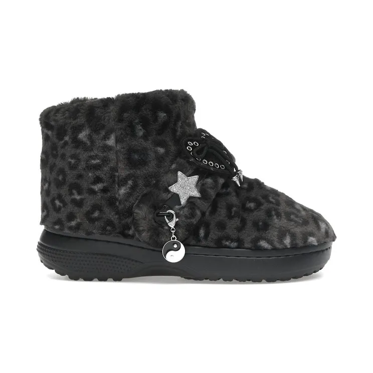 Crocs Classic Unfurgettable Boot Black Leopard (212386-0CU)
