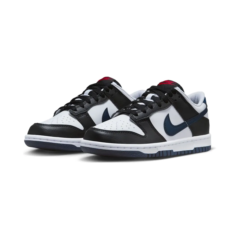Nike Dunk Low “Black / White / University Red / Midnight Navy” (HJ9202-001)