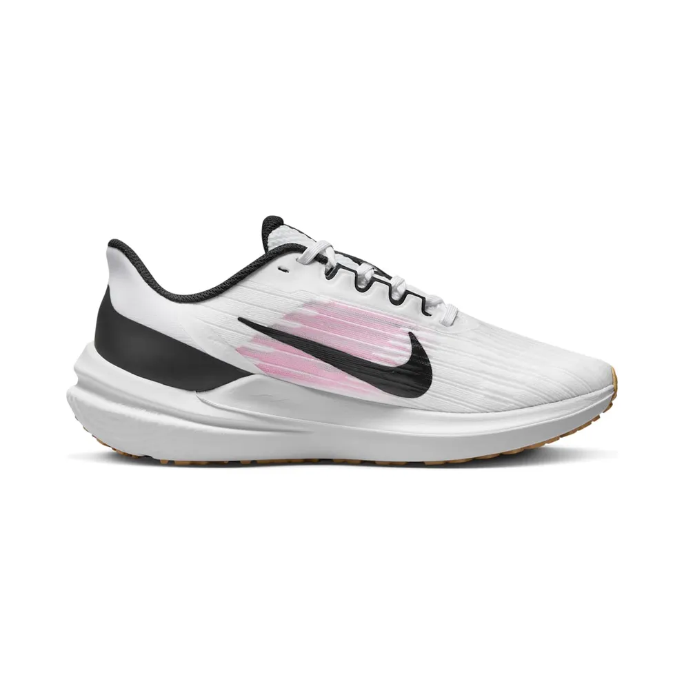 Nike Air Winflo 9 “White / Black / Wheat Gold / Pink Spell” (DD8686-104)