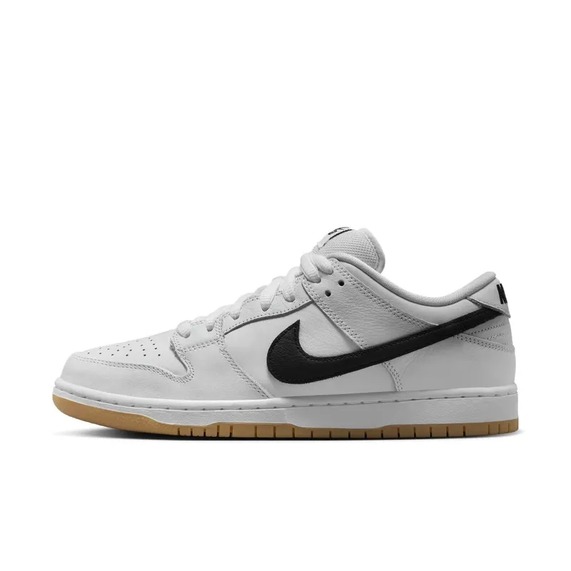 Nike SB Dunk Low Pro White/White/Gum Light Brown/Black (CD2563-101)