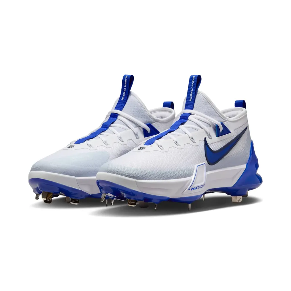 Nike Force Zoom Trout 9 Elite White Midnight Navy Football Grey Hyper Royal (FB2906-105)