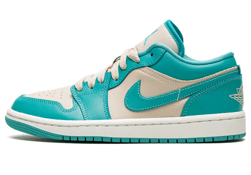 Air Jordan 1 Low Beige Teal Green (DC0774-131)