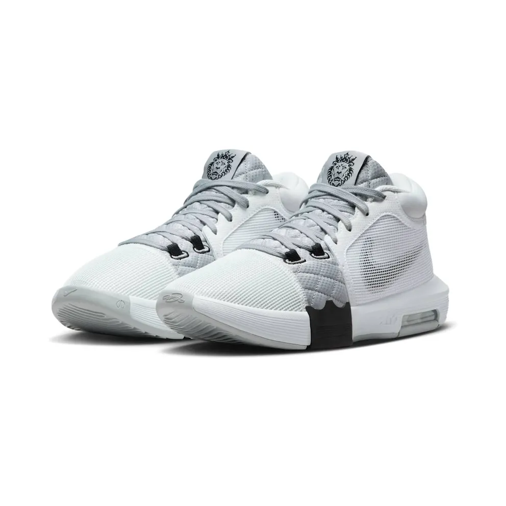 Nike LeBron Witness 8 “White / Light Smoke Grey / Black” (FB2239-100)