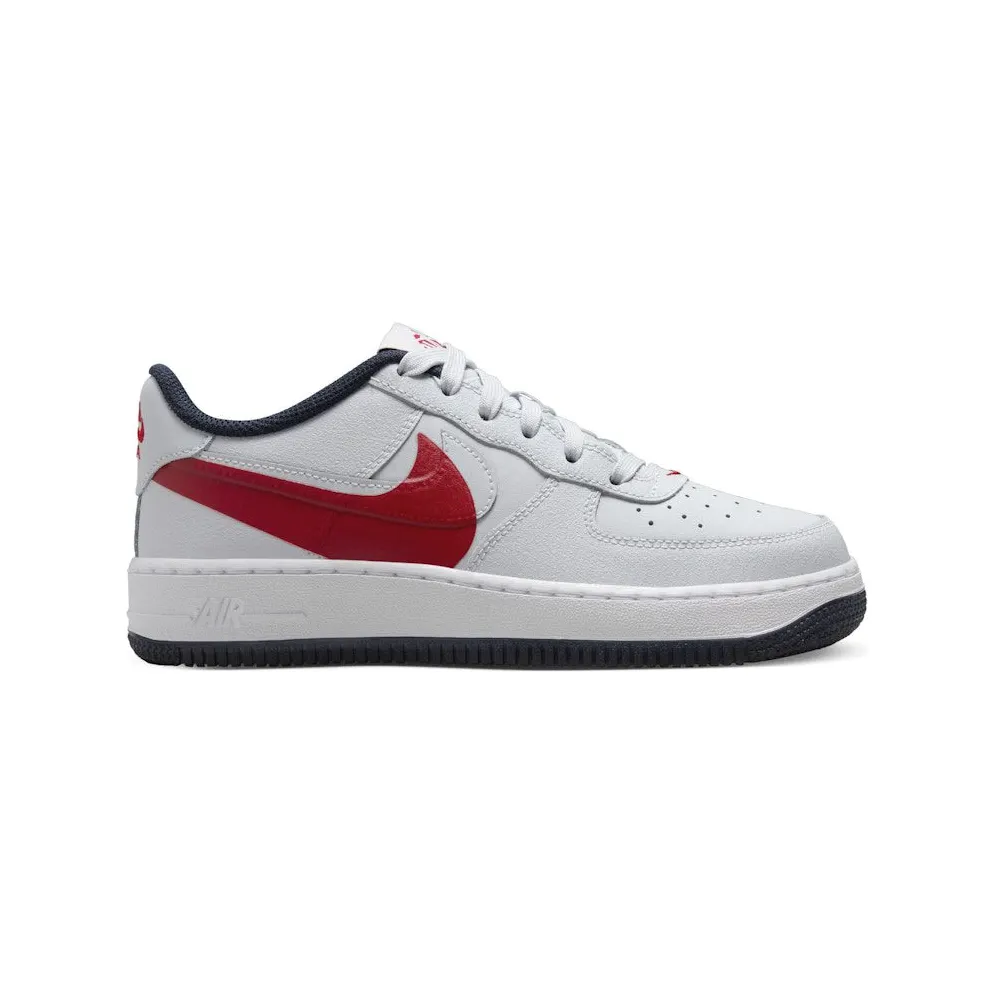 Nike Air Force 1 Low LV8 4 Pure Platinum University Red Obsidian (FQ4118-001)