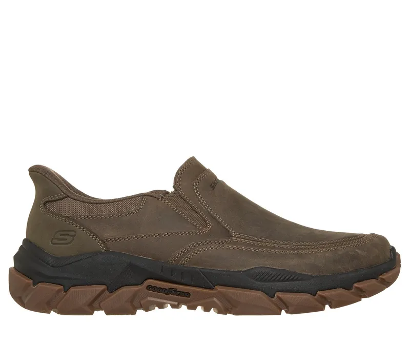 Skechers Slip-ins Relaxed Fit: Santoro – Archaic Sneaker Donker Taupe
