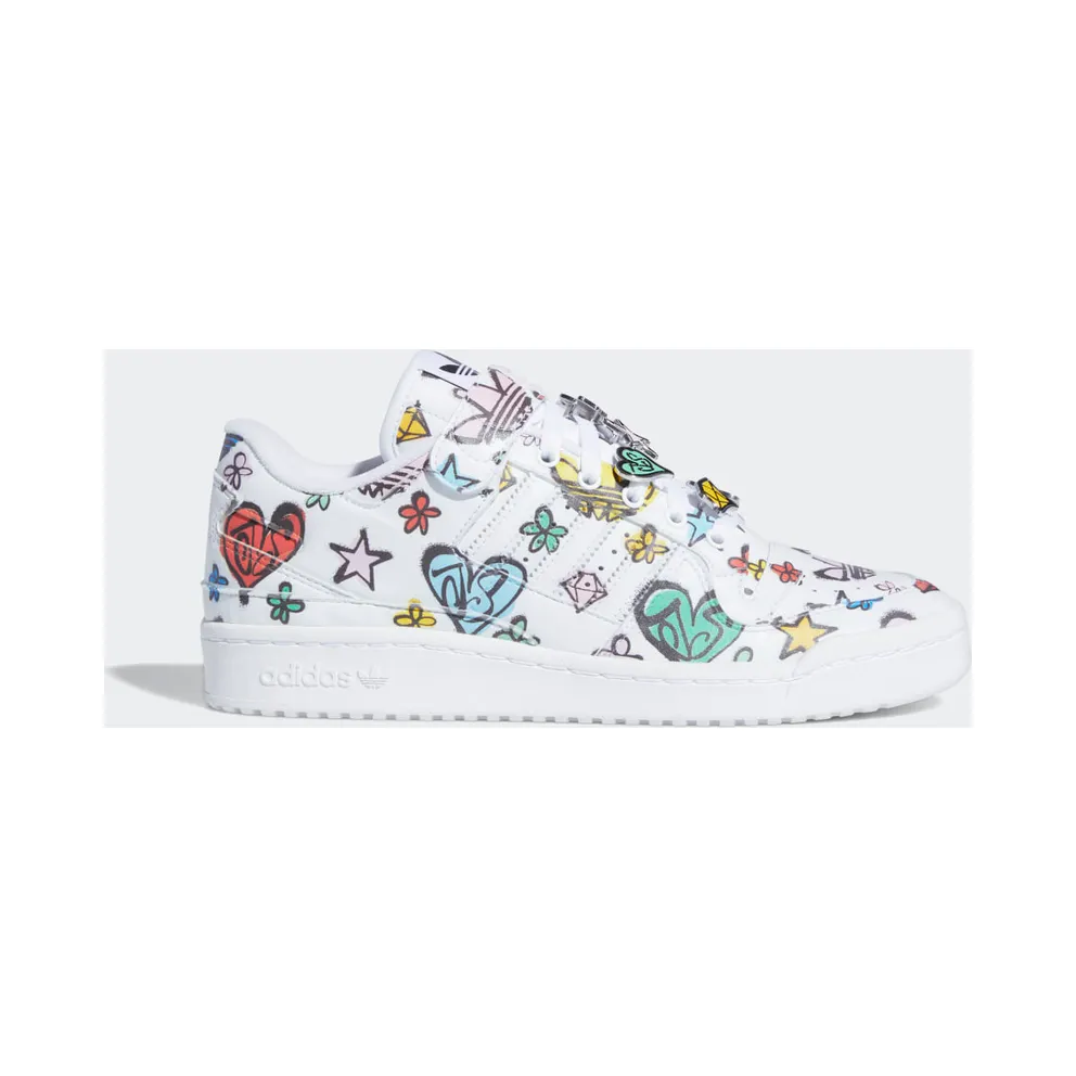 Adidas Jeremy Scott Forum 84 Low Mono Cloud White / Cloud White / Core Black (GX9668)