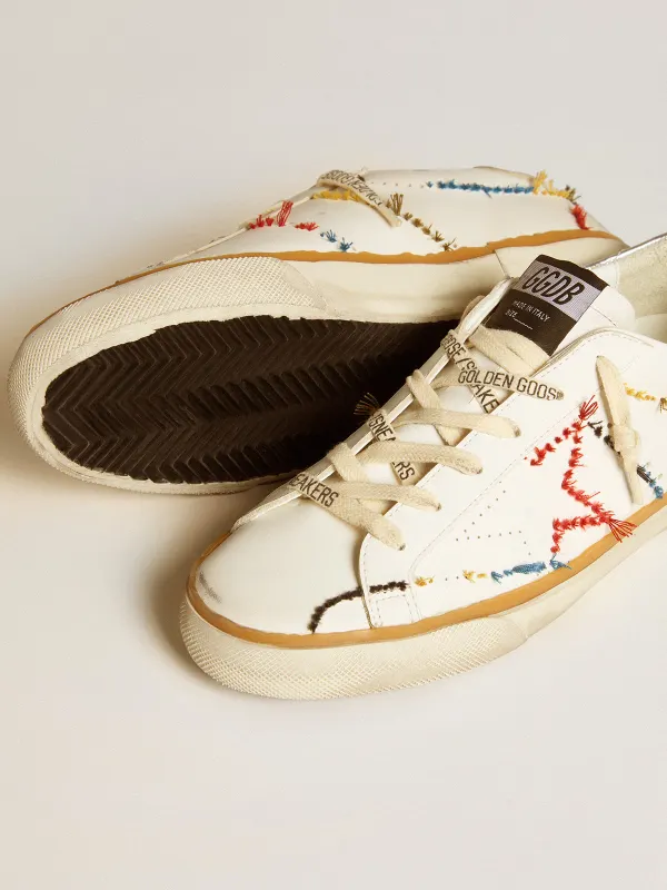 Golden Goose Women’S Super-Star Ltd With Perforated Star And Metallic Leather Heel Tab (GWF00843.F006671.10449) (4)