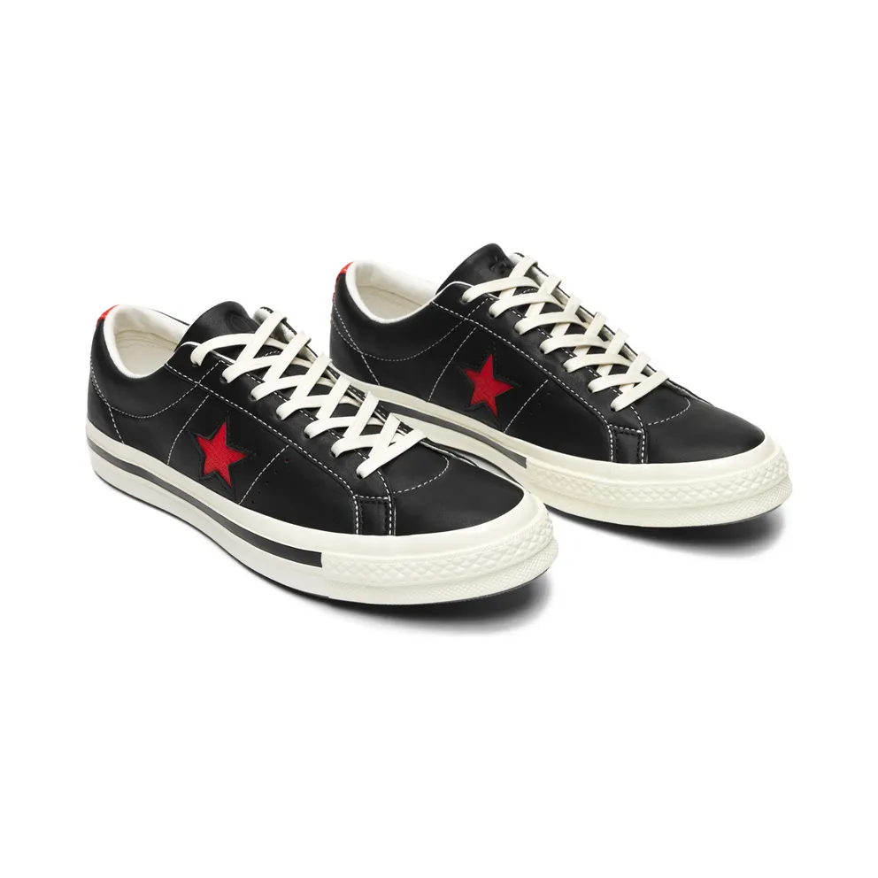 Converse One Star Ox Kasina Black/Egret-Fiery Red (162839C)