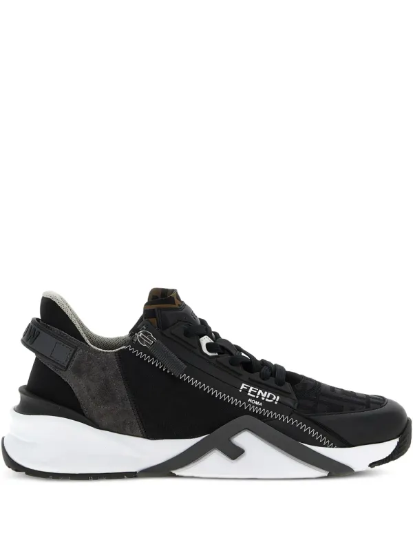 FENDI Flow sneakers with FF-jacquard – Black (7E1392AY9W)