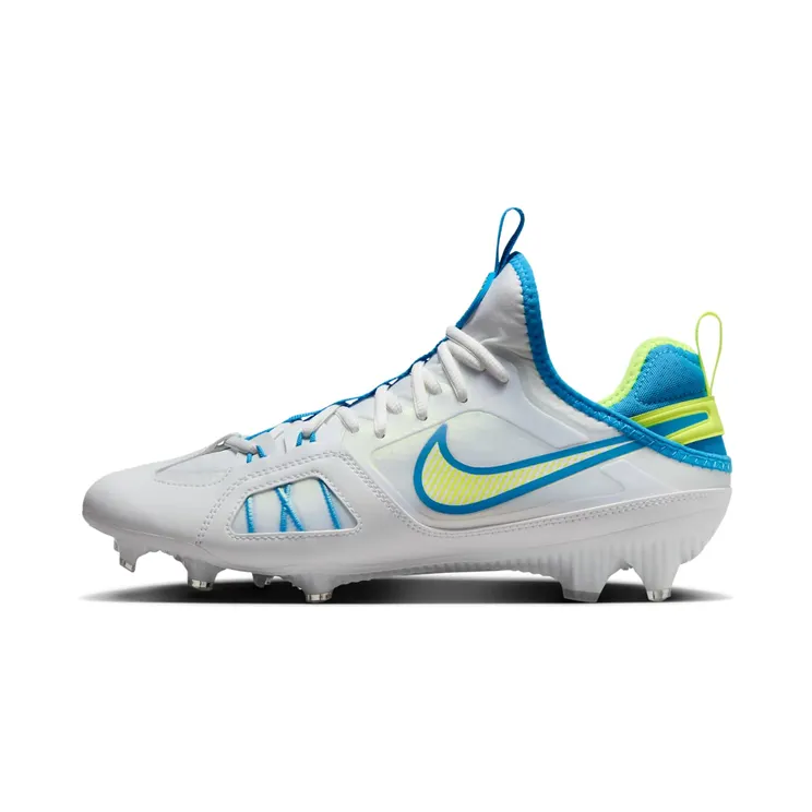 Nike Huarache 9 Varsity LAX SE White Volt Vivid Blue (FZ3620-100)