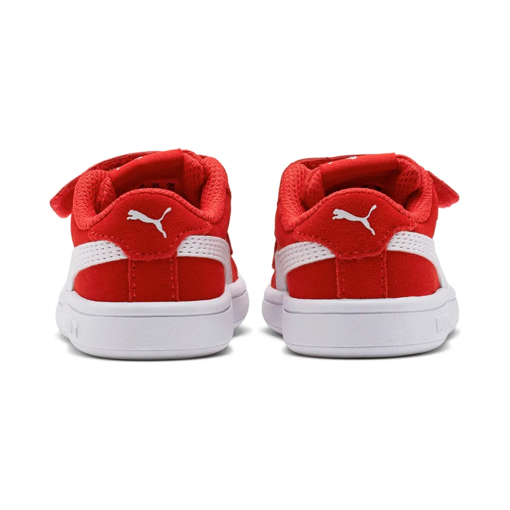 Puma Smash v2 Suede Tennis Shoes Red/White (36517803)