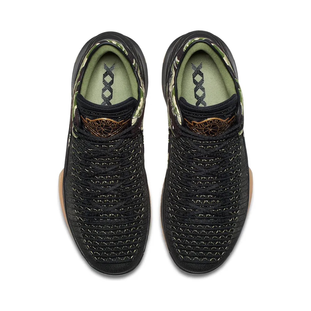 Jordan XXXII Low Camo Black/Metallic Gold-White (AA1256-021)