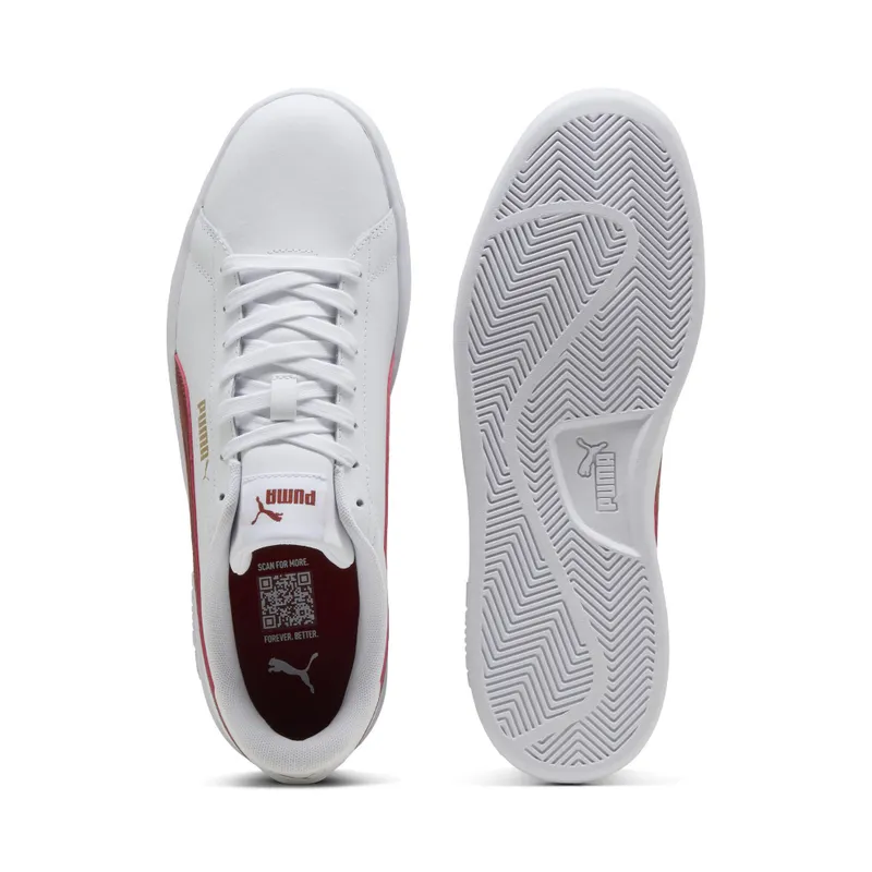 Puma Smash 3.0 L “Puma White / Bordeaux Red” (390987_32)