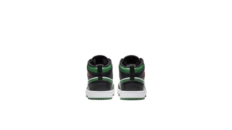 Jordan 1 Mid Pine Green (PS) Black/White/Gym Red (640734-067)