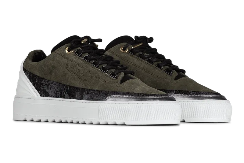Mason Garments Firenze Suede/Reflective Forest/Black (FW20-11A)