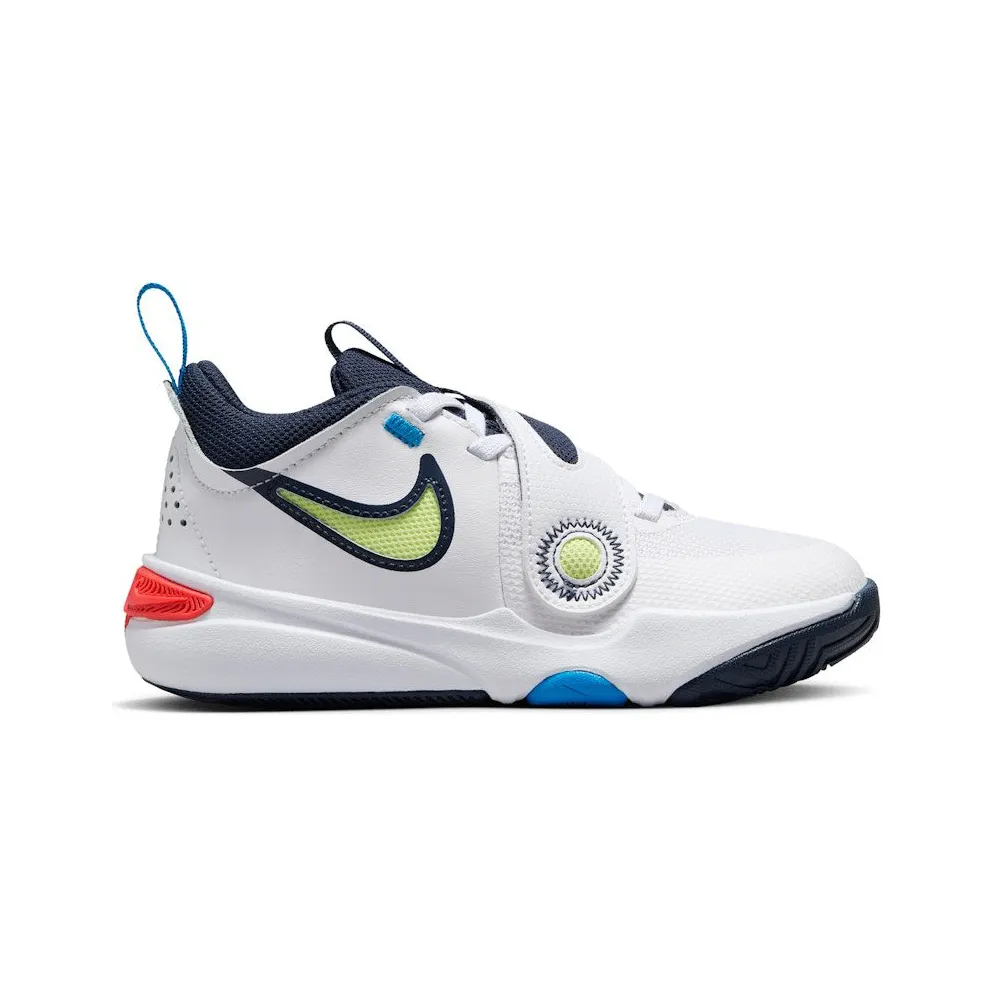 Nike Team Hustle D 11 White Bright Crimson Photo Blue Light Lemon Twist (DV8994-105)