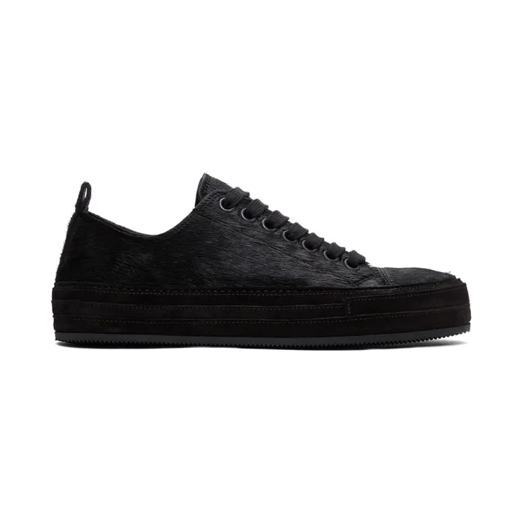 Ann Demeulemeester Black Cow Hair Chiro Sneakers (2014-4218-358-099)