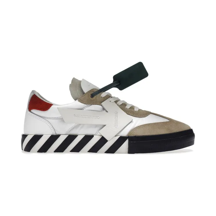 OFF-WHITE New Vulcanized Low White Beige (OMIA232S22LEA0010161)