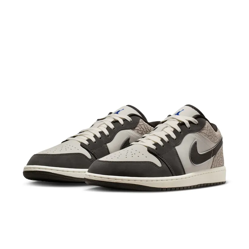 Air Jordan 1 Low SE “Sail Deep Pewter Elephent Print” (IU2268-100)