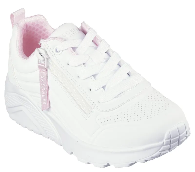 Skechers UNO Lite – Easy Zip Sneaker White