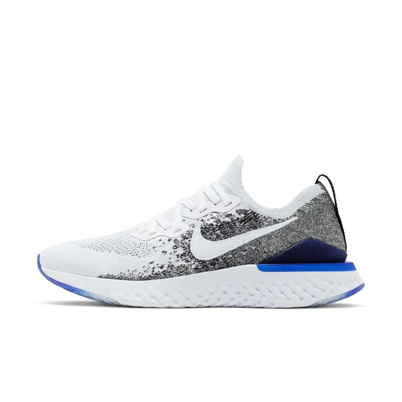 Nike Epic React Flyknit 2 White Black Racer Blue White/White-Black-Racer Blue (BQ8928-102)