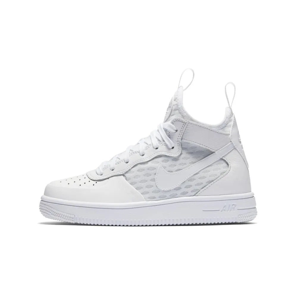 Nike Air Force 1 Ultraforce Mid Triple White (GS) White/White-White (869945-100)