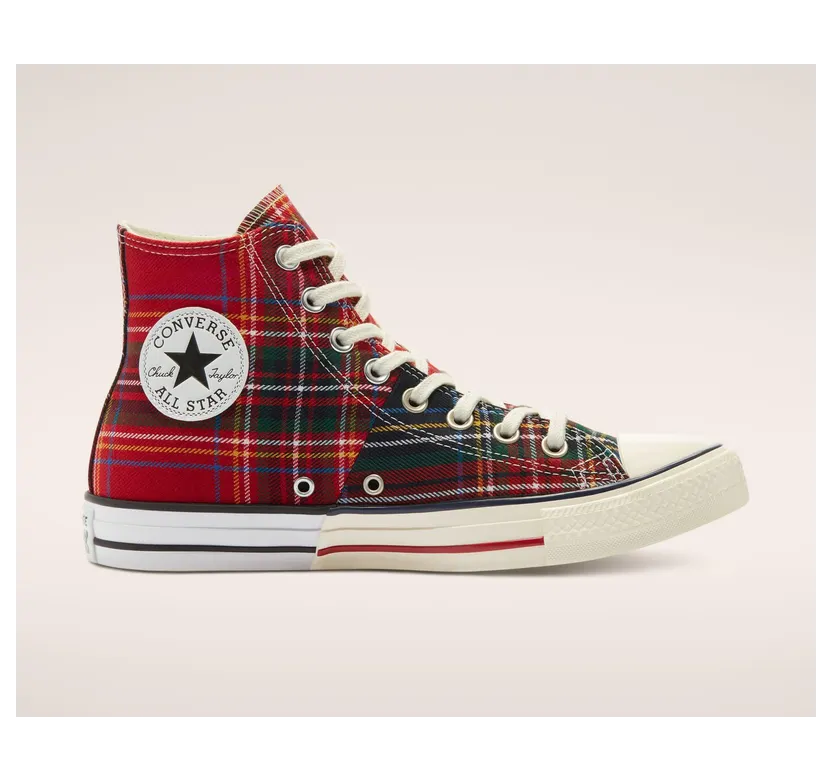 Converse Archive Plaids Chuck Taylor All Star High Top Red/blue/egret (169259C)