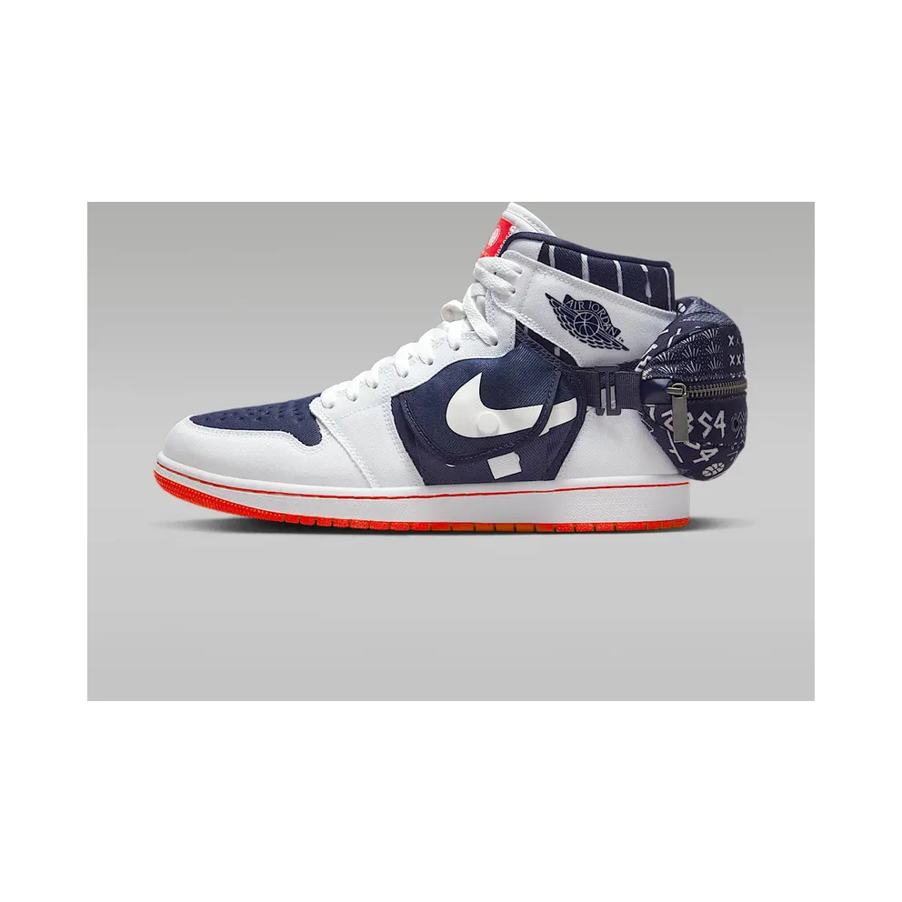 Air Jordan 1 Utility Stash Quai 54 – “White / Neutral Indigo-light Bone” (DV1717-100)