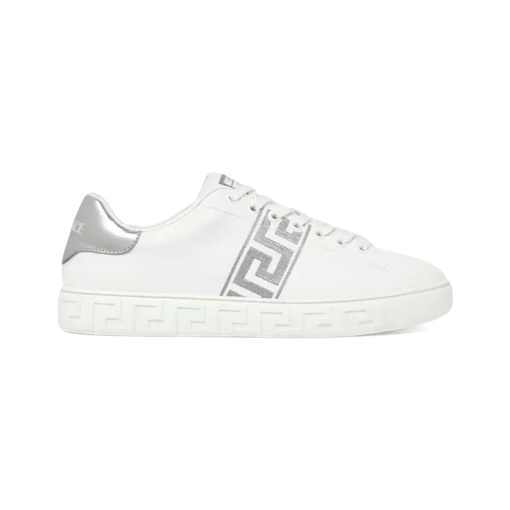 Versace Greca Embroidered White Silver Palladium (1014460-1A10734-2W27P)