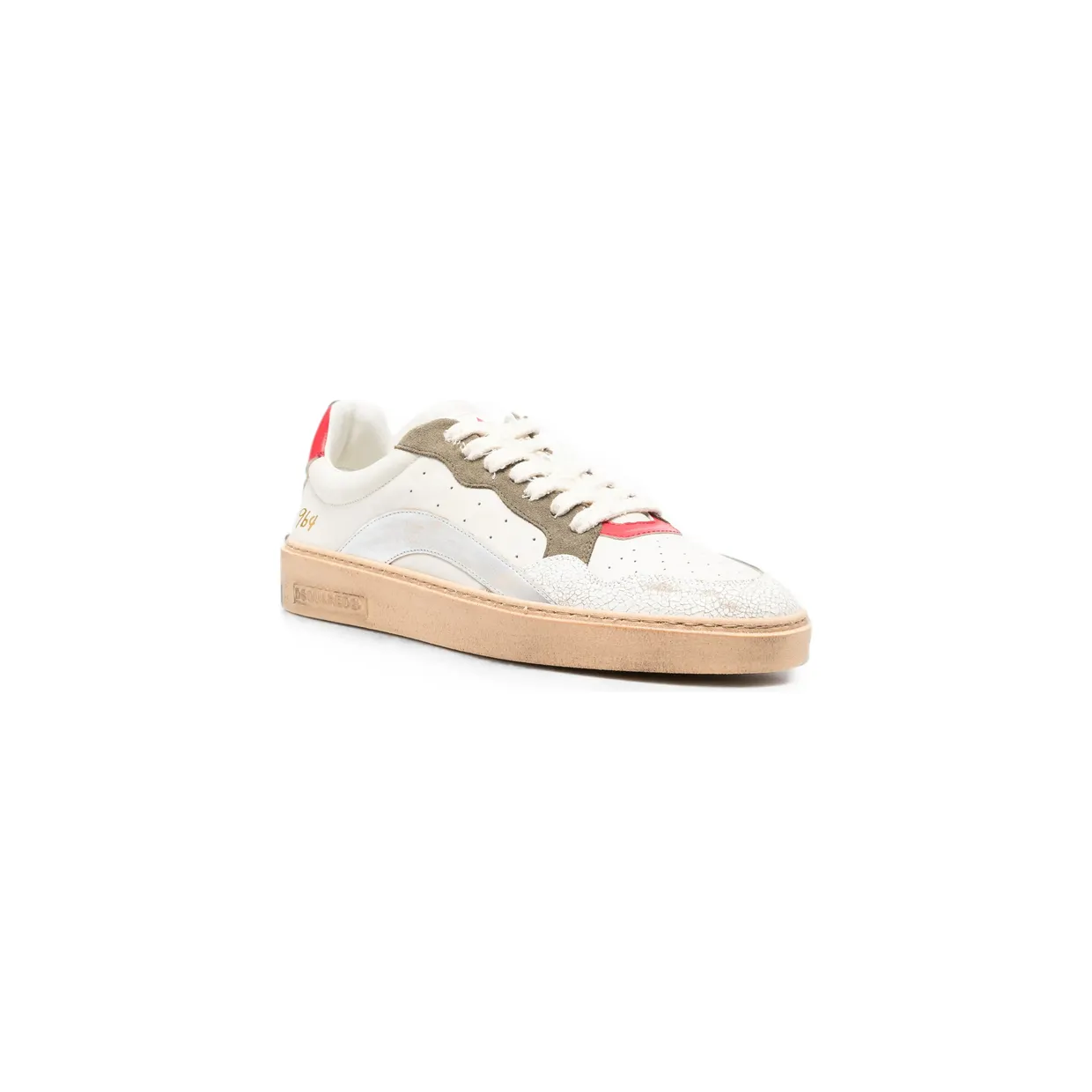 Dsquared2 Cracked-effect Panelled “White” (SNM0494 01509031 M4292) (3)