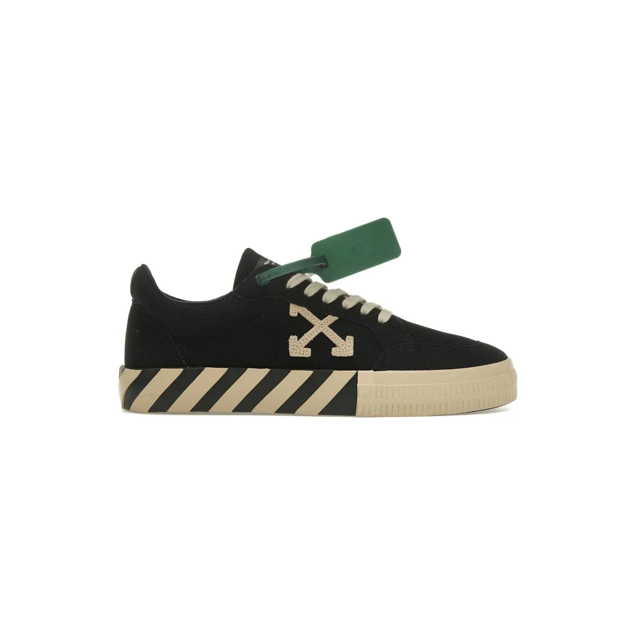 OFF-WHITE Vulc Low Black Beige (OMIA085S22FAB0011061)